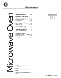 Manual GE JES1142SPSS Microwave