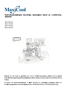 Handleiding MaxiCool BGL12HDC Airconditioner