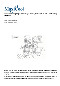 Handleiding MaxiCool KGL DUO 0912HDA Airconditioner