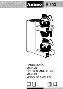 Handleiding Animo B200 Koffiezetapparaat