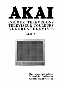 Handleiding Akai AL1015 LCD televisie