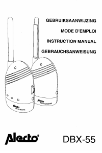 Mode d’emploi Alecto DBX-55 Ecoute-bébé