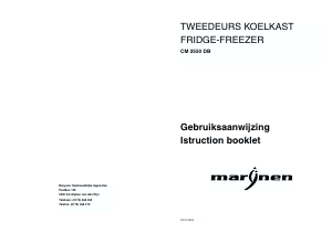 Manual Marijnen CM 2550 DB Fridge-Freezer
