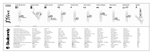 Руководство Skullcandy XTfree Наушники