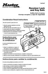 Mode d’emploi Master Lock 1467DAT Coffre-fort