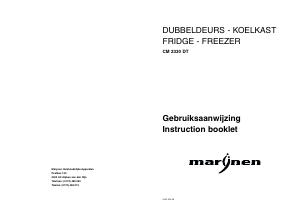 Manual Marijnen CM 2330 DT Fridge-Freezer