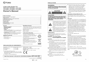 Manual Funai LCD-A1504 LCD Television