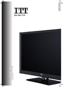 Manual ITT LED 24H-7175-B LED Television