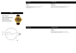 Mode d’emploi Davis 0891 Scelet Montre