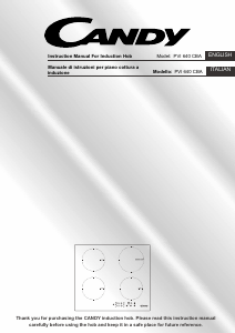 Handleiding Candy PVI640N Kookplaat