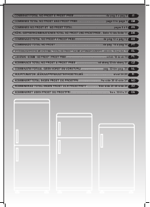 Manual de uso Candy CDNF 3764 Frigorífico combinado