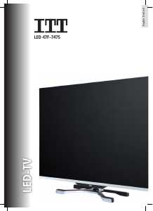 Manual ITT LED 47F-7475 LED Television