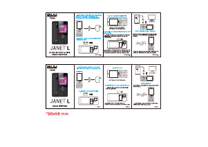 Bruksanvisning BLU Janet L Mobiltelefon