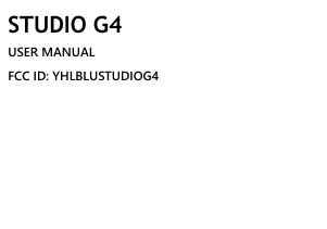 Manual BLU Studio G4 Mobile Phone