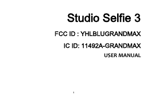Manual BLU Studio Selfie 3 Mobile Phone
