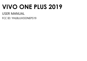 Manual BLU Vivo One Plus 2019 Mobile Phone