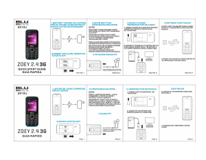 Manual BLU Zoey 2.4 3G Mobile Phone