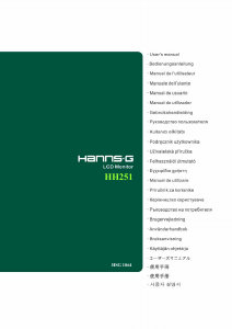 Bedienungsanleitung Hanns.G HH251DPB LCD monitor