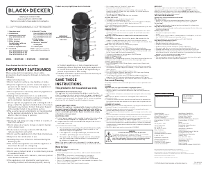 Manual Black and Decker DCM2160B Coffee Machine