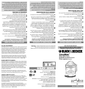 Handleiding Black and Decker CJ525 Citruspers