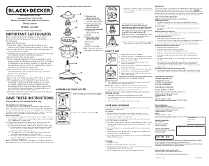 Manual de uso Black and Decker CJ630 Exprimidor de cítricos