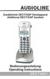 Handleiding Audioline DECT 4501 Draadloze telefoon