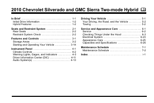 Manual Chevrolet Silverado Hybrid (2010)