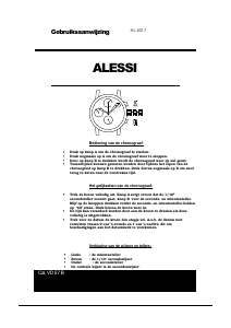 Handleiding Alessi AL5017 Horloge