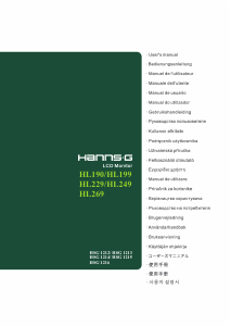 Bedienungsanleitung Hanns.G HL229DPB LCD monitor