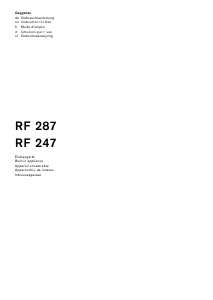 Manual Gaggenau RF247202 Freezer