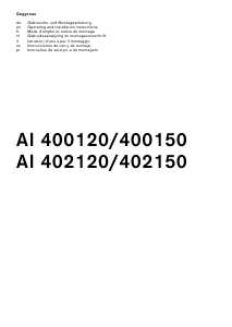 Manual Gaggenau AI400150 Cooker Hood