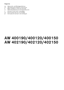 Manual Gaggenau AW402150 Exaustor