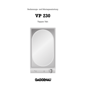 Bedienungsanleitung Gaggenau VP230110 Kochfeld