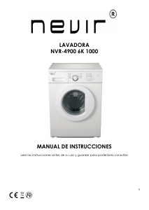 Handleiding Nevir NVR-4900 6K1000 Wasmachine