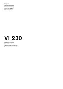 Manuale Gaggenau VI230 Piano cottura
