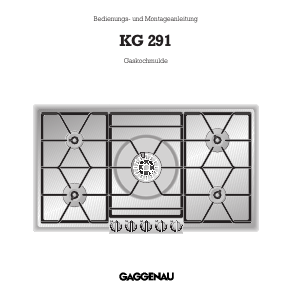 Bedienungsanleitung Gaggenau KG291110F Kochfeld