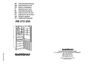 Manual Gaggenau RB272250 Frigorífico combinado