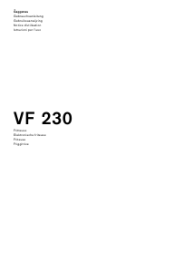 Manuale Gaggenau VF230 Friggitrice