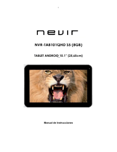 Manual de uso Nevir NVR-TAB101 QHD S5 Tablet