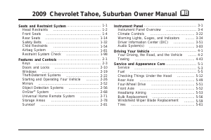 Manual Chevrolet Suburban (2009)