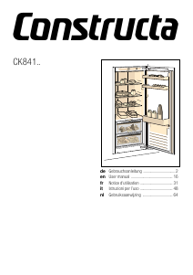 Mode d’emploi Constructa CK841EF30 Réfrigérateur