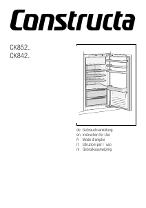 Manual Constructa CK842EF30 Refrigerator