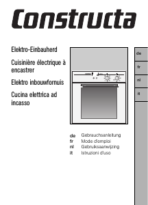 Bedienungsanleitung Constructa CF26850 Backofen