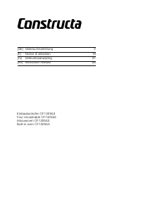 Manual Constructa CF132553 Oven