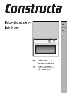 Handleiding Constructa CF74850 Oven