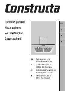 Manuale Constructa CD66750 Cappa da cucina