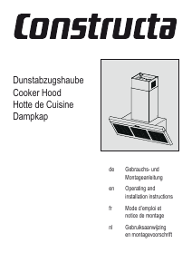 Bedienungsanleitung Constructa CD679550 Dunstabzugshaube