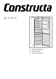 Mode d’emploi Constructa CK272V03 Réfrigérateur combiné