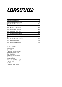 Mode d’emploi Constructa CA114251NL Table de cuisson