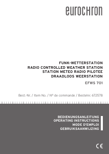 Handleiding Eurochron EFWS 701 Weerstation